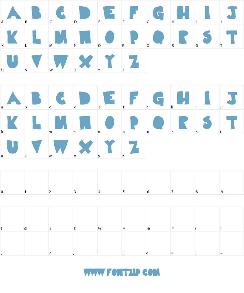 Limp Noodle Font Character